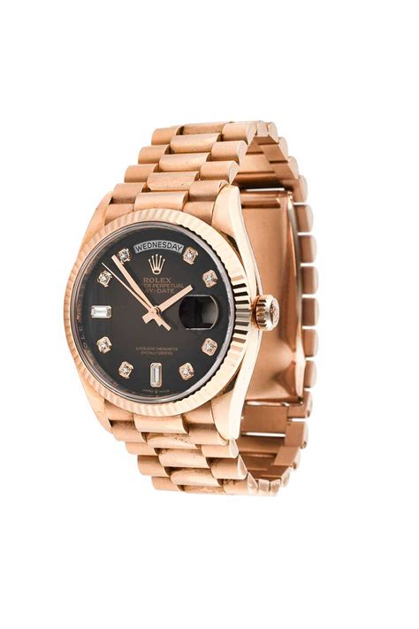 18 ct everose gold rolex celini fake